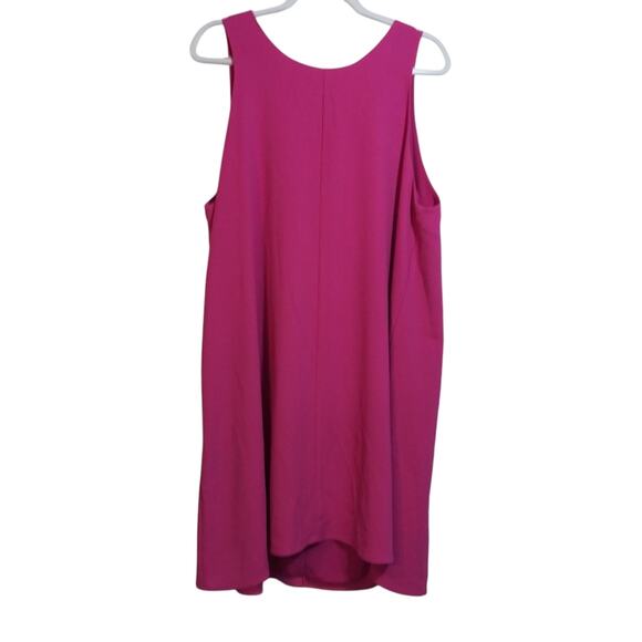 Charles Henry Magenta Sleeveless Swing Dress Bow Back Size XXL - Picture 2 of 9